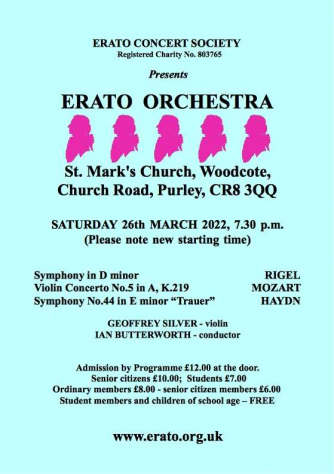 Erato Orchestra Concert