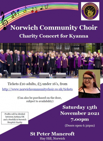 Norwich Community Choir concert poster Norwich Community Choir concert poster