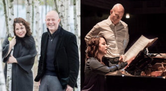 Charles Owen & Katya Apekisheva (photos: Sim Canetty-Clarke and Viktor Erik Emmanuel) Charles Owen & Katya Apekisheva (photos: Sim Canetty-Clarke and Viktor Erik Emmanuel)