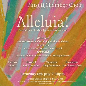 Pinsuti Chamber Choir presents: “Alleluia!” Pinsuti Chamber Choir presents: “Alleluia!”