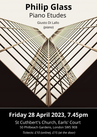 Philip Glass - Piano Etudes. Giusto Di Lallo: Piano Philip Glass - Piano Etudes. Giusto Di Lallo: Piano