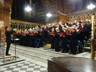 Kingston Choral Society performaing at St Andrew's Surbiton under their Director of Music Andrew Griffiths