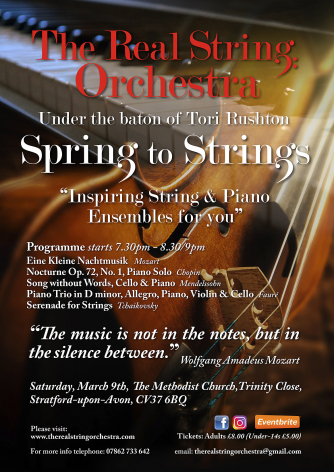 Concert poster and programme