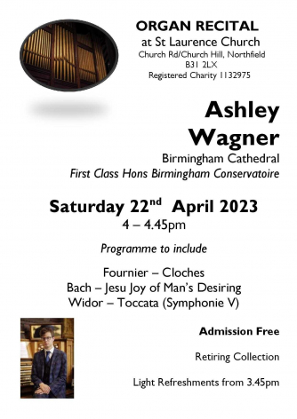 Poster of Organ Recital by Ashley Wagner Poster of Organ Recital by Ashley Wagner