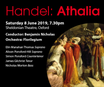 Poster for Oxford Bach Choir's Athalia concert Poster for Oxford Bach Choir's Athalia concert