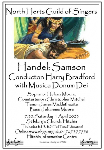 North Herts Guild of Singers: Handel's Samson North Herts Guild of Singers: Handel's Samson