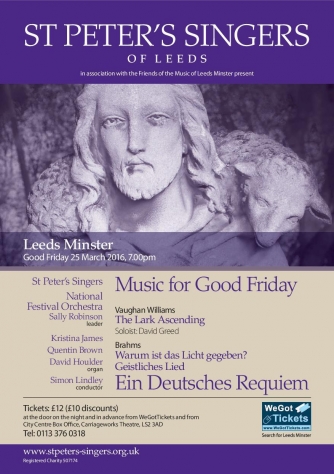 St Peter's Singers - Music for Good Friday at Leeds Minster St Peter's Singers - Music for Good Friday at Leeds Minster