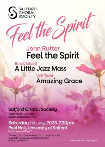 Salford Choral Society: 'Feel the Spirit'