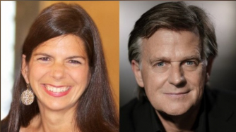 Headshot of Pamela Frank (left) and Stephen Prutsman (right)