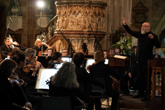 English String Orchestra at the Elgar Festival (photo, Michael Whitefoot)
