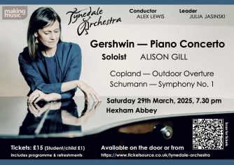Tynedale Orchestra Spring Concert