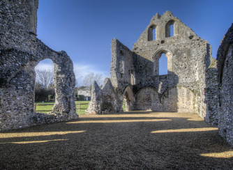 The ruins of the old Priory guesthouse neighbour the Priory church The ruins of the old Priory guesthouse neighbour the Priory church