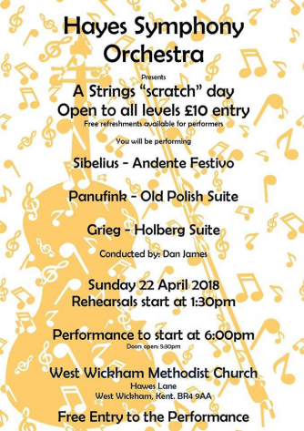 Hayes Symphony Orchestra - Strings Open Day Hayes Symphony Orchestra - Strings Open Day