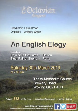 English choral works from 19th and 20th centuries