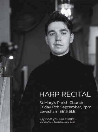 Harp recital by Milo Harper Harp recital by Milo Harper