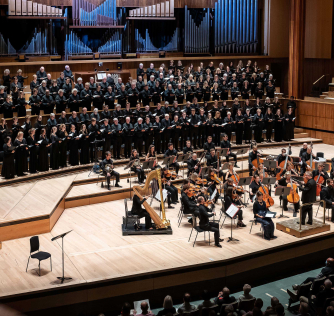 The Bach Choir at the Royal Festival Hall (photo by Clive Barda) The Bach Choir at the Royal Festival Hall (photo by Clive Barda)