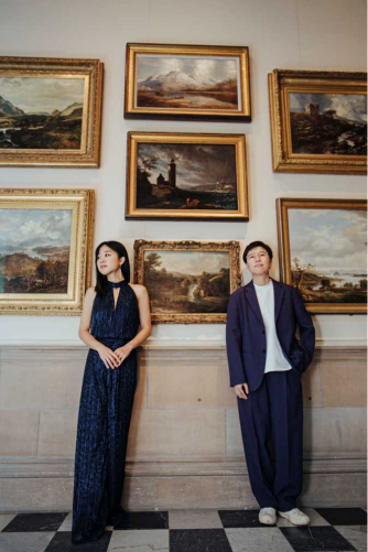 Baichuan Hui and Yura Zaiki, piano duo at an art gallery Baichuan Hui and Yura Zaiki, piano duo at an art gallery