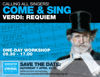 Come & Sing Verdi: Requiem - 7 April, College Hall Worcester