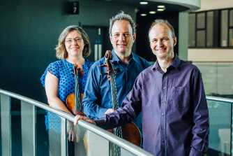 The members of Gould Piano Trio The members of Gould Piano Trio