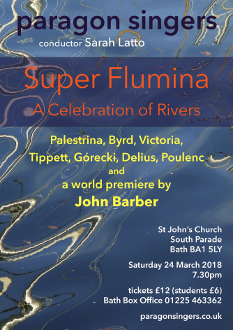 Choral concert by Bath chamber choir on the theme of rivers