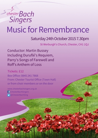 Concert Poster Music for Remembrance