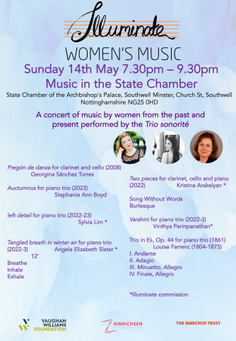 Illuminate Women's Music with Trio Sonorité - Southwell Illuminate Women's Music with Trio Sonorité - Southwell