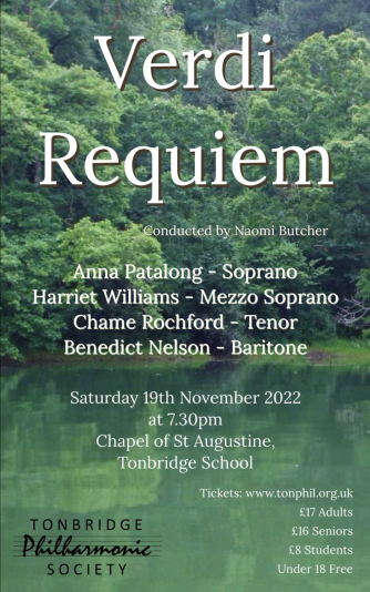 Tonbridge Philharmonic Society Verdi Requiem Concert Tonbridge Philharmonic Society Verdi Requiem Concert