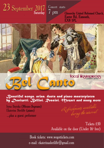 Bel Canto Concert on September 23rd