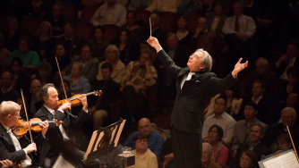 Michael Tilson Thomas conducting.