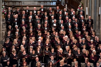 Truro Choral Society performing in Truro Cathedral