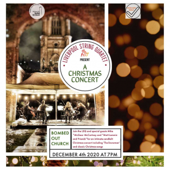 The Liverpool String Quartet at the Bombed Out Church, Liverpool The Liverpool String Quartet at the Bombed Out Church, Liverpool