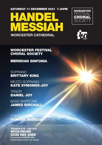 Worcester Festival Choral Society Handel Messiah concert 11 December 2021