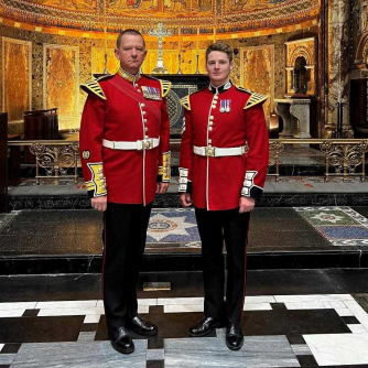 Guards Piano Duet at Guards Chapel Guards Piano Duet at Guards Chapel