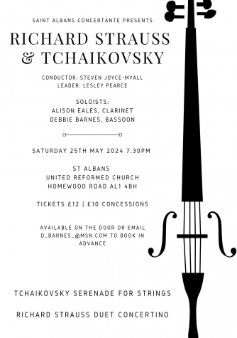 St Albans Concertante's inaugural concert featuring two works that epitomise the Romantic Era St Albans Concertante's inaugural concert featuring two works that epitomise the Romantic Era