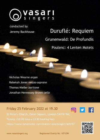 Vasari Singers Concert Feb 25 2022 Vasari Singers Concert Feb 25 2022