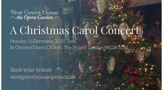 A christmas tree in St Clement Danes Church, London.