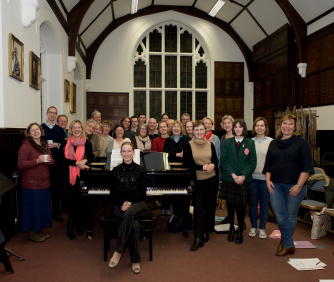 Lea Singers break from rehearsal