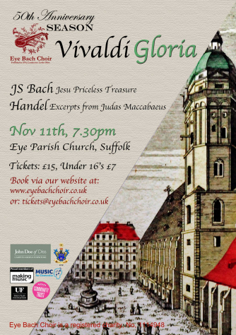 Vivaldi Gloria Nov 11th concert flyer