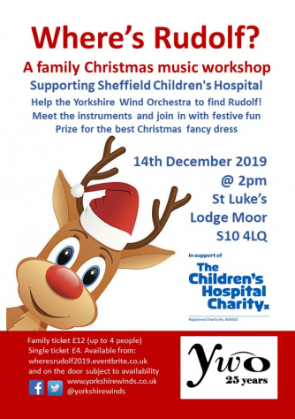 Meet the instruments and join in with festive fun! Prize for the best Christmas fancy dress. Supporting The Children's Hospital Charity
