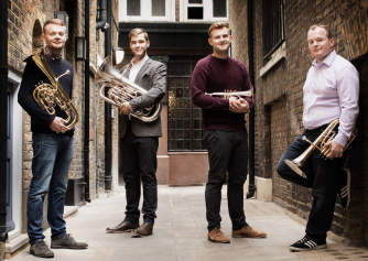 Jamie Smith, Cornet; Jonathan Bates, Tenor Horn; Michael Cavanagh Baritone; Chris Robertson Euphonium