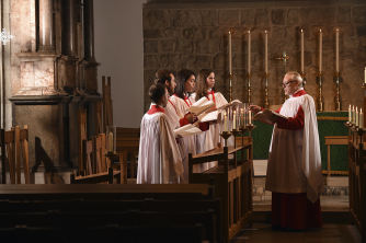 The Choir of the Chapels Royal, HM Tower of London. With Master of Music Colm Carey. In the Chapel of St Peter ad Vincula