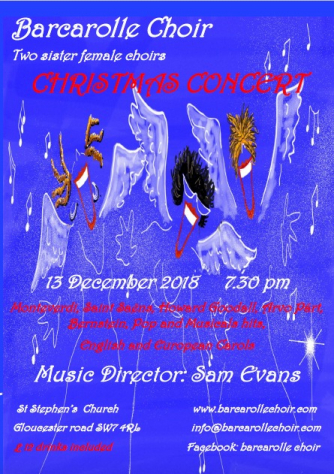 Christmas Concert Flyer, Christine Mabileau