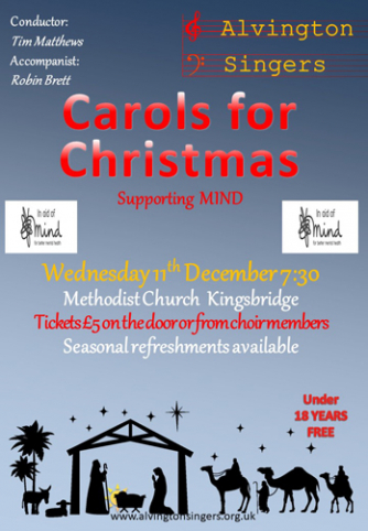 Alvington Singers' Christmas Concert Poster