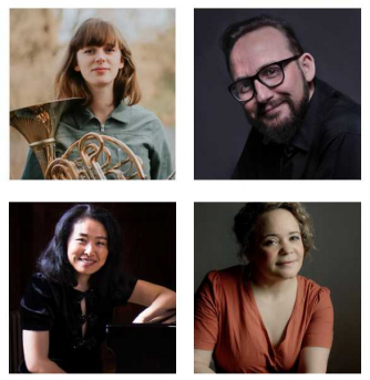 NAOMI KILBY soprano CHRISTOPHER KILLERBY tenor ISABELLA WARD ACKLAND french horn KAISHUN YPSILANTIS piano