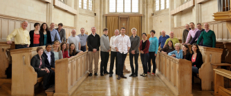 The choir in Douai Abbey, Berkshire