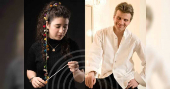 Conductor Nil Venditti and Pianist Mark Bebbington