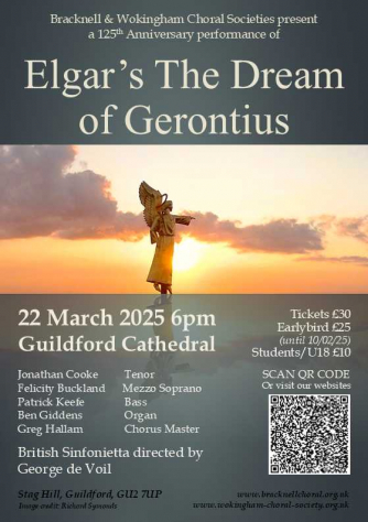 Bracknell and Wokingham Choral Societies - The Dream of Gerontius Bracknell and Wokingham Choral Societies - The Dream of Gerontius
