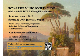 Royal Free Choir with Belsize Baroque Orchestra