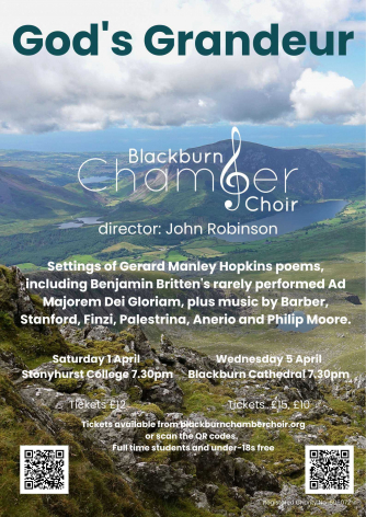 Blackburn Chamber Choir: God's Grandeur Blackburn Chamber Choir: God's Grandeur
