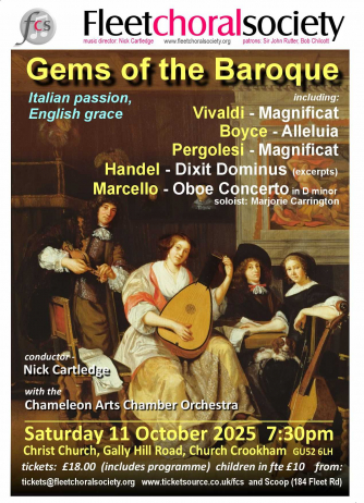 Fleet Choral Society's October concert Fleet Choral Society's October concert